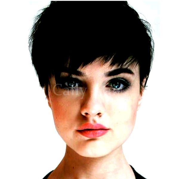 Indian Hair Human Bob Hair Wigs With Bangs Peruvian Hair Wigs