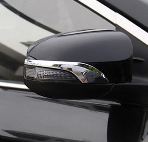 

stainless steel 2pcs car side door mirror protection trim ,protection sticker with logo for toyota corolla,levin