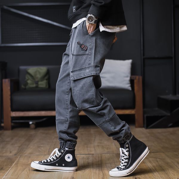 

black jeans for men hip hop harem pants men japanese streetwear male trousers 2020 classic designer brand denim jeans pants, Blue