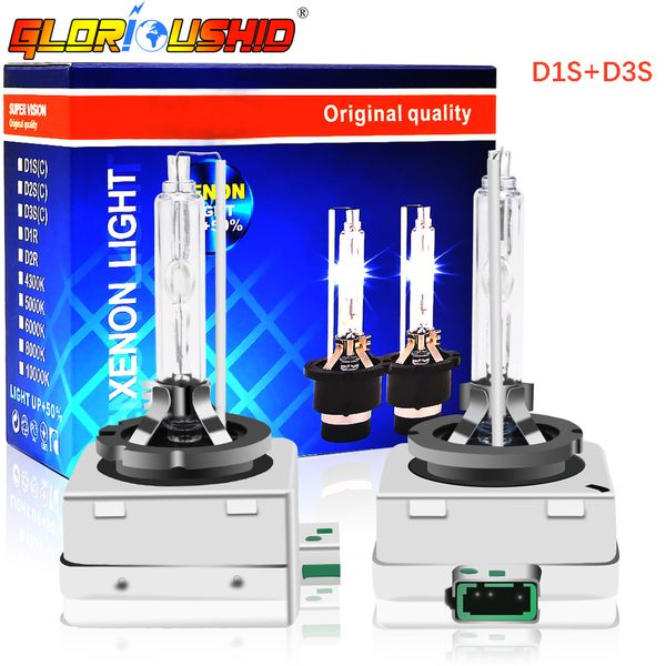 

one pair 12v 35w d1s d3s xenon hid bulb 4300k 5000k 6000k 8000k car headlight bulb hid xenon lamp auto car light headlamp kit