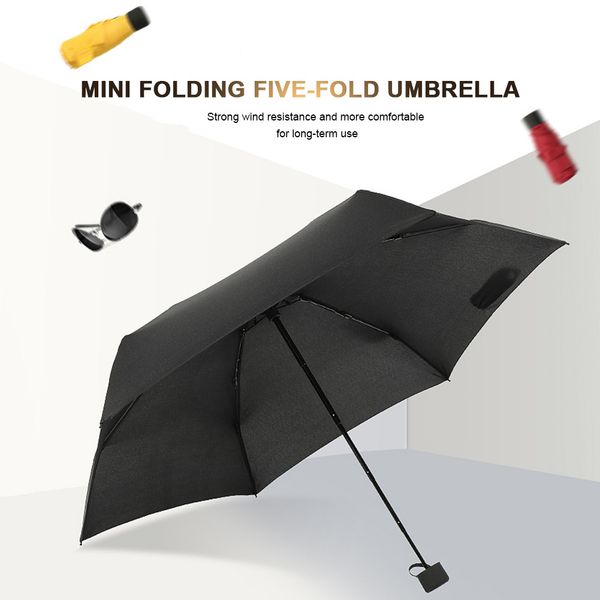 

small folding umbrella rain anti-uv waterproof portable windproof fashion for travel e2s