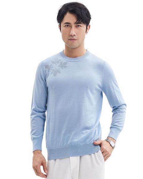 

zhili mens knit maple leafs solid color thin sweater, White;black