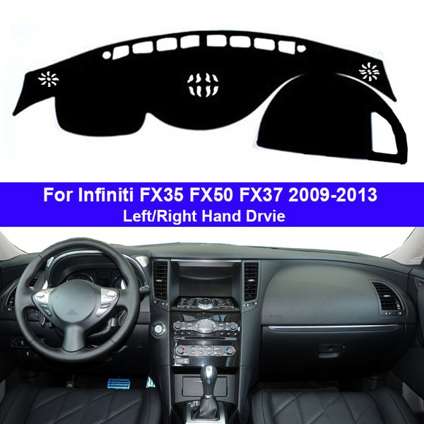 

car dashboard cover dash mat carpet cape for infiniti fx35 fx50 fx37 2009 - 2013 lhd rhd auto dashmat 2010 2011 2012 sunshade