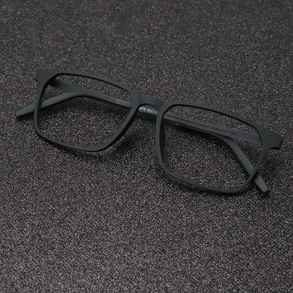 

vazrobe titanium eyeglasses frames men women eyeglass glasses male ultra-light full rim optic spectacles korea, Black