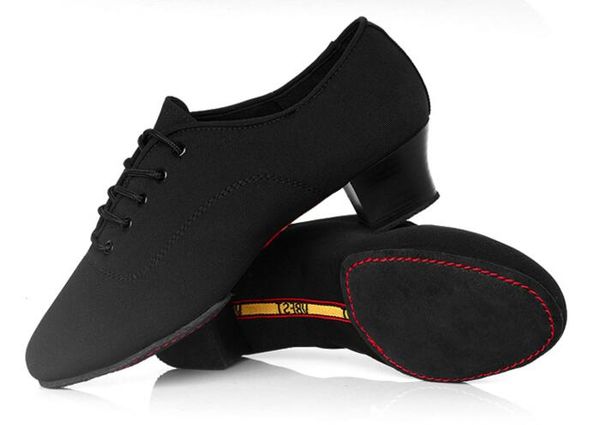 

men shoes latin dance shoes two point soles teacher soft dance male oxford cloth heel 4.5cm