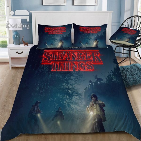 Hot Movie Stranger Things 3d Bedding Set Printed Duvet Cover Set