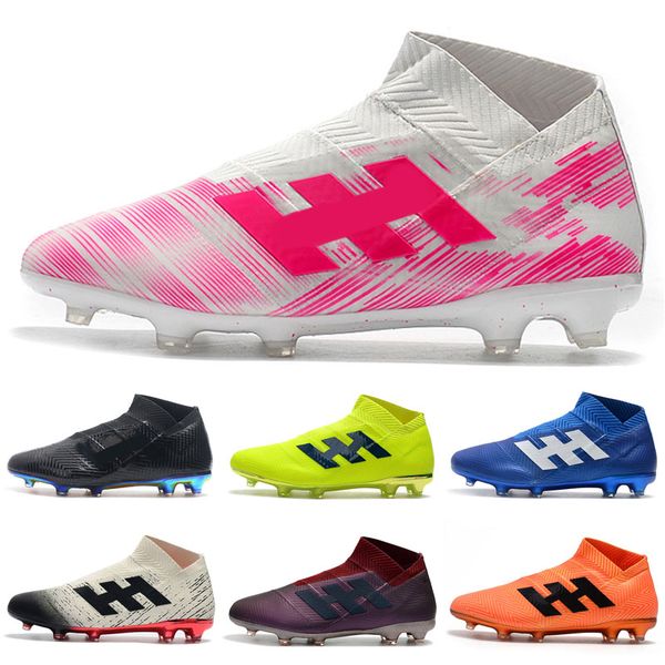 

new nemeziz 18 18+ fg messi soccer mens 18+x football shoes agility bandage spectral mode soccer boots cleats size