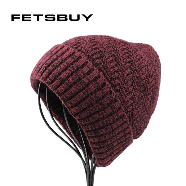 

fetsbuy] autumn winter bonnet hats men women beanie stocking hat casual keep warm knitted hat skullies&beanies 5 colors 18018