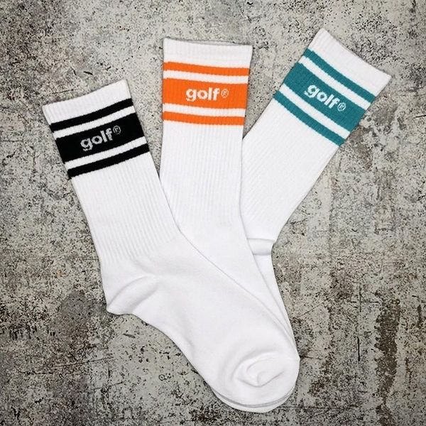 

19ss golf ван fire socks-стрит мода спорт дышащие чулки весна носки mid tube носки hfymwz030, Black