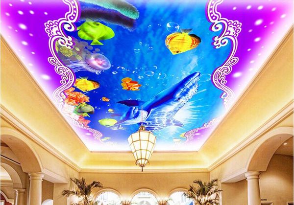 

3d ceiling murals wallpaper custom p beautiful ocean whale coral home decor bedroom ceiling zenith 3d wall mural wallpaper for walls 3 d