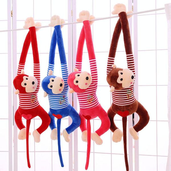 

cartoon long tail monkey plush toy stuffed doll kids gift curtain hanging decor baby sleeping appease animal doll birthday gifts