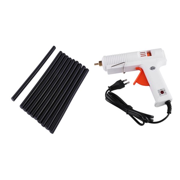 

120w melt glue gun electric heat temperature graft glue gun or 10pcs 11mm sticks repair tools eu plug ac 100-240v