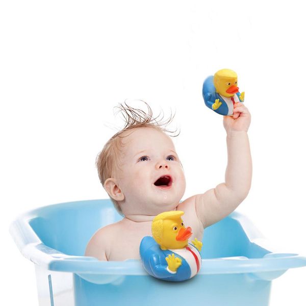 

4pcs silicone bathing duck doll children bathing duck toy soft bath toys