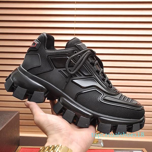 

new arrival cloudbust thunder knit sneakers men's shoes fashion vintage low lace-up design men shoes calzado deportivo para hombre t18, Black