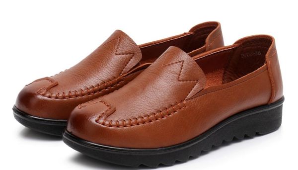 

2019 women's shoes in spring and autumn with new style low heel round head mother shoes#158, Black