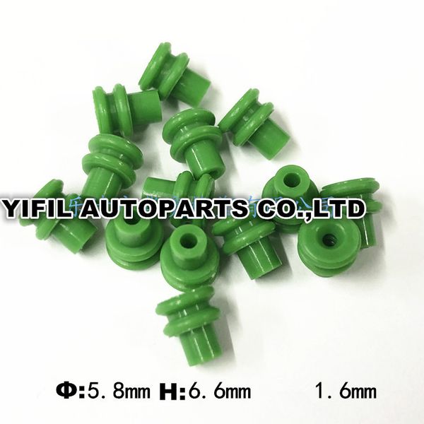 

50/100/200pcs/lot cable cavity plug green connector hollow rubber seal replacement of sumitomo 7165-0076 car