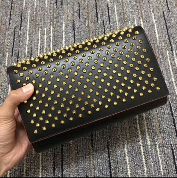 

platfor bcabata designer rivet handbags totes red bottom composite handbag genuine leather purse