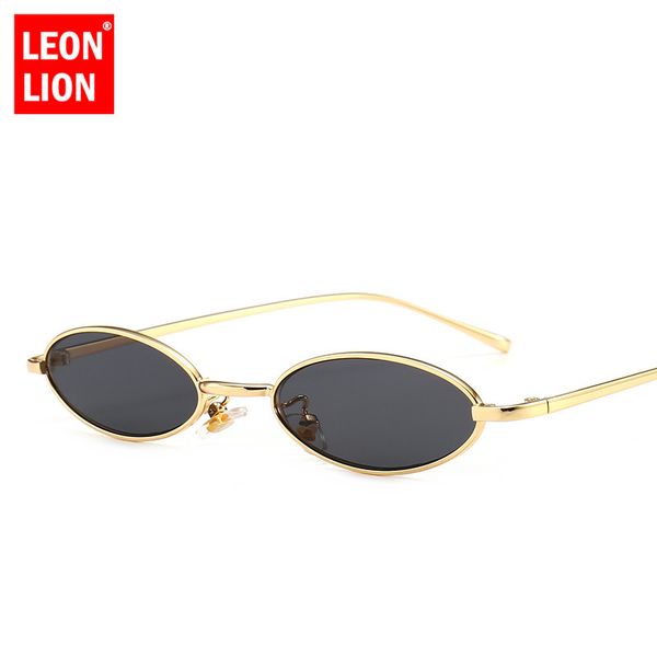 

leonlion fashion gold frame oval lens sunglasses women/men ocean lens sun glasses femle shopping uv400 lunette de soleil femm, White;black