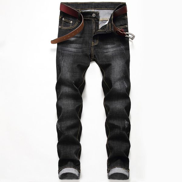 

mens designer special fashion jeans slim leggings black denim pants men, Blue