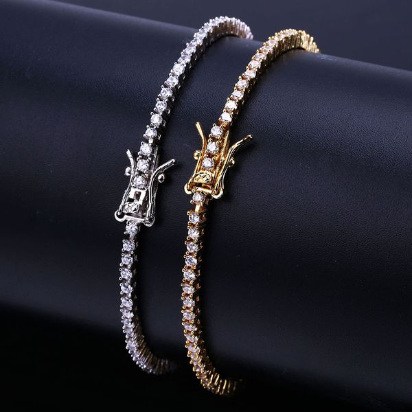

Мужской бриллиантовый золотой браслет мужской хип-хоп ювелирные изделия 18k позол