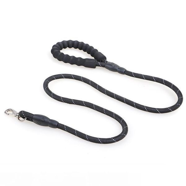 

quality thick nylon dog leash comfortable leather control leash for small medium large dog pitbull gold retriever accessories