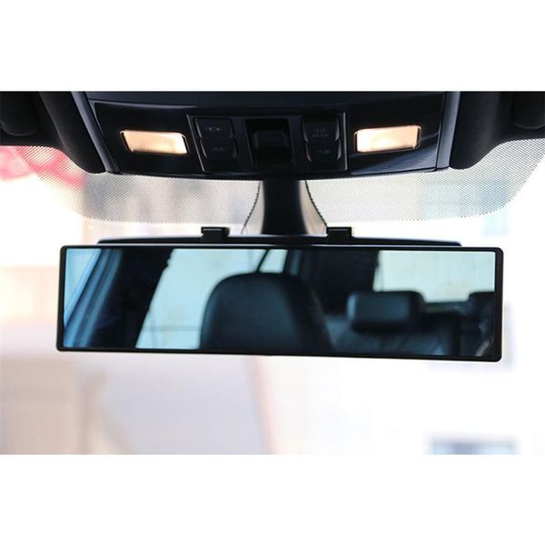 

car rear view mirror wide angle blue glass panoramic anti-dazzling interior rearview mirror large vision 280mm curved