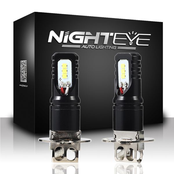 

auto lighting h3 led 800lm 80w car light fog lamps drive led replacement 6500k white light bulbs d40