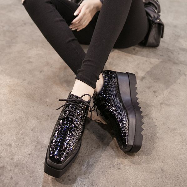 

ltarta square head strap high-heeled wedges waterproof thick platform casual women's shoes hzb-598 mx200425, Black