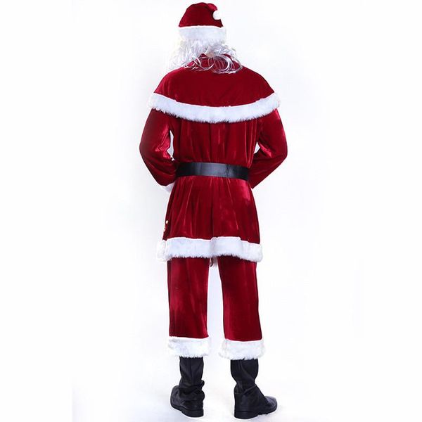 

womens fashion santa claus theme costume cosplay couple matching clothes merry christmas designer cosplay clothes mens, Black;red