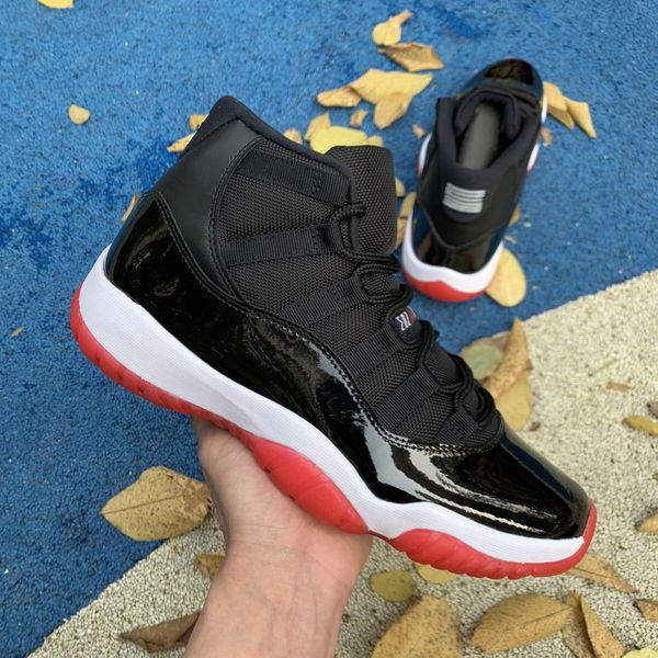 

stock x with box 378037-061 bred 11s mens basketball shoes 11 black true red white women men airjordan11 sports sneakers 36-47