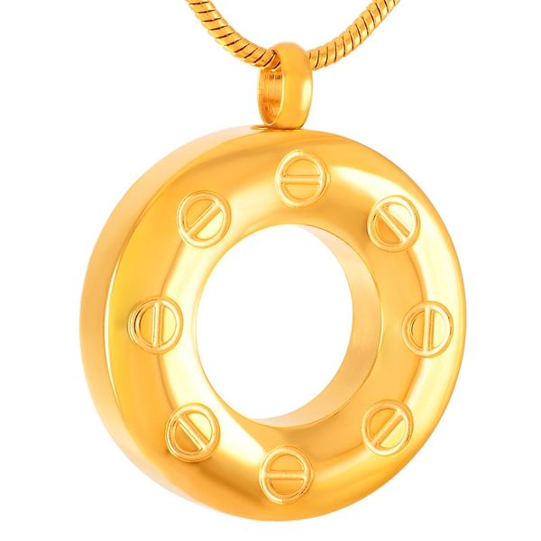 

ijd9209 кулон «кремация вечности» из нержавеющей стали с золотым кругом жизни для пепла урна памятные ожерелья для домашних животных и челов, Silver