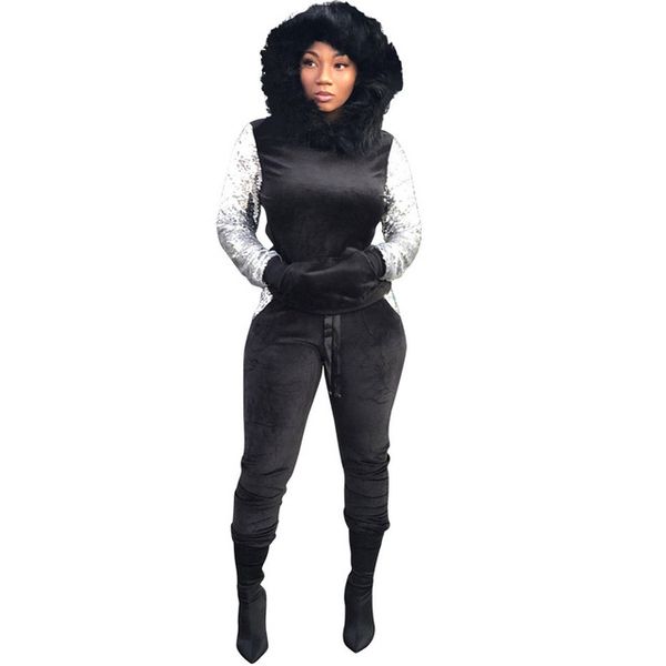 grey velour sweatsuit