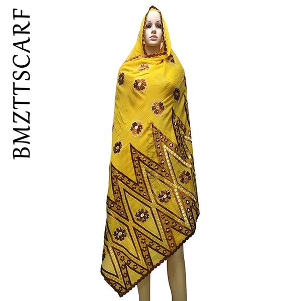 

100% cotton scarf african women scarfs embroidery muslim women big cotton scarf for shawls bm973, Blue;gray
