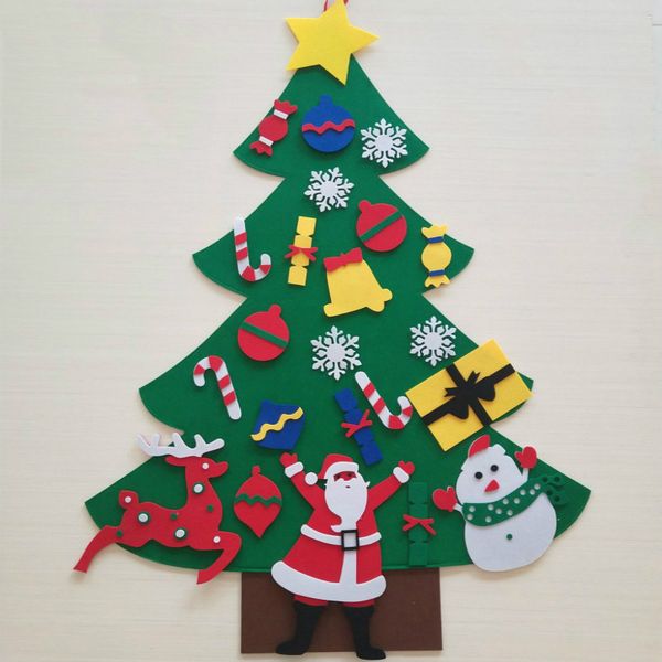 

diy felt handwork christmas tree kids toys gift artificial christmas tree wall hanging ornaments home christmas decoration xmas gift an2903