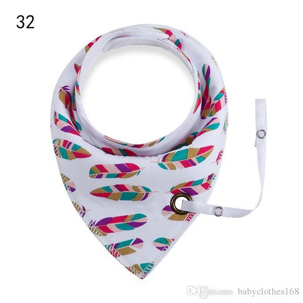 

ins baby bibs with pacifier clip hole for baby boys girls cottontriangle saliva towel double-layer snap fastener baby bibs