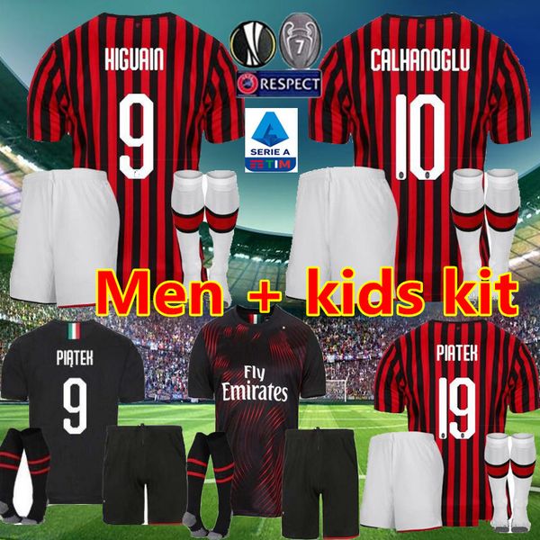 

Men kid kit 2019 ac milan occer jer ey home 2019 2020 europa league piatek paqueta u o calhanoglu ke ie football uniform jer ey
