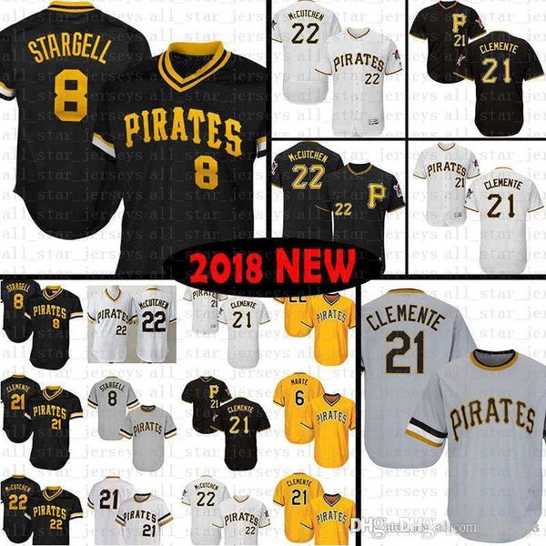

Willie Stargell Baseball Jerseys Roberto Clemente Kent Tekulve Francisco Cervelli Starling Marte Pittsburgh Andrew Pirates Jersey McCutchen