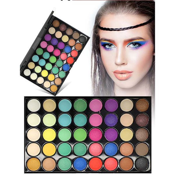 

2019 new eye shadow 40 colors makeup eye shadow pigment palette matte glitter lasting coloration waterproof eyeshadow cosmetics