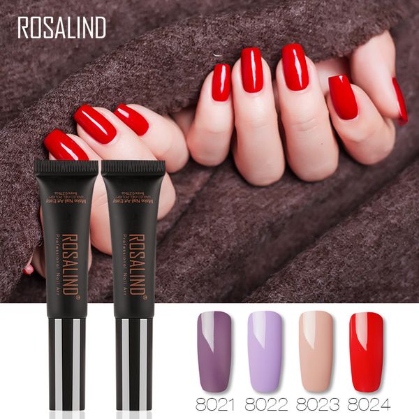 

rosalind gel 1s gel nail polish 8ml solid color series 31-60 uv nail art semi permanent soak-off manicure for nails lacquer