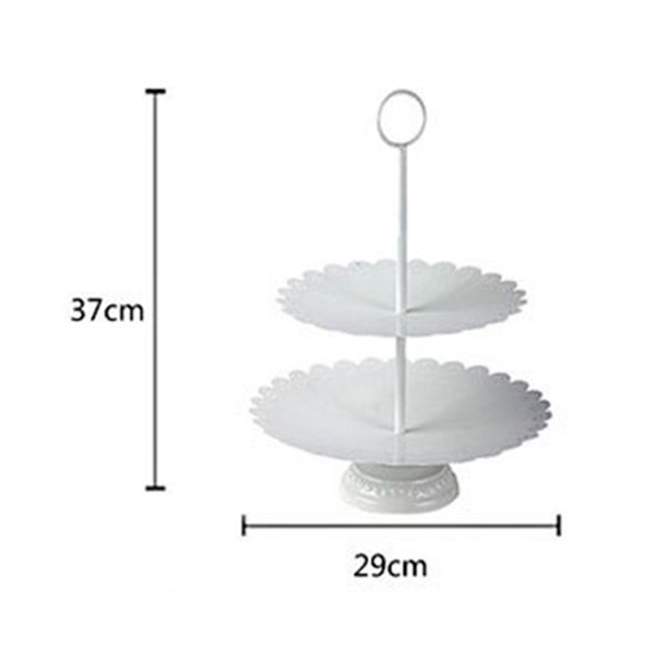 

3 & 2 tier stacked cake stand afternoon tea wedding plates fruit cake food display stand party tableware