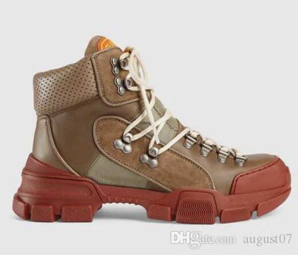 

flashtrek high-sneakers mens casual ankle booties hiking military boot outdoor womens chunky shoes martin boots anti skid 72, Black