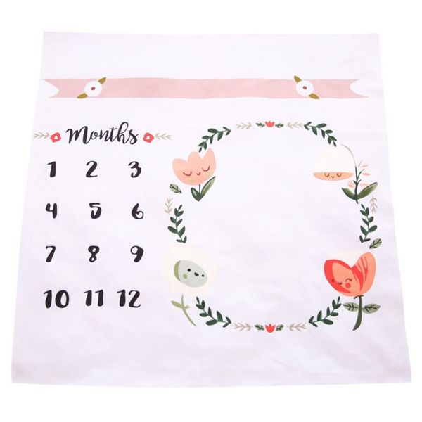 

newborn swaddle baby blanket letter number pgraphing multi-use cotton/polyester play blanket infant 100*100cm