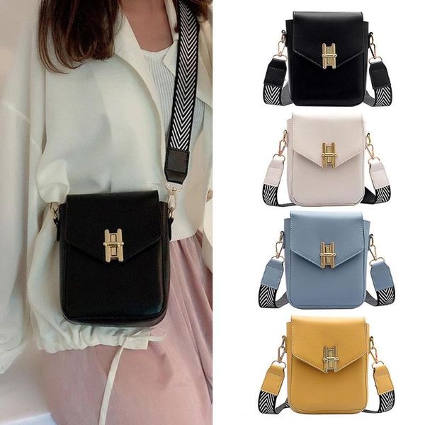 

fashion classic crossbody bag women excellent durable synthetic pu rubber solid color flap shoulder messenger bags