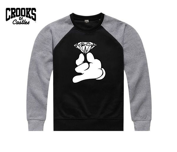 

622 colors s-5xl hip hop men sweatshirt male thick round neck sweter casual sports male hoodies, Black