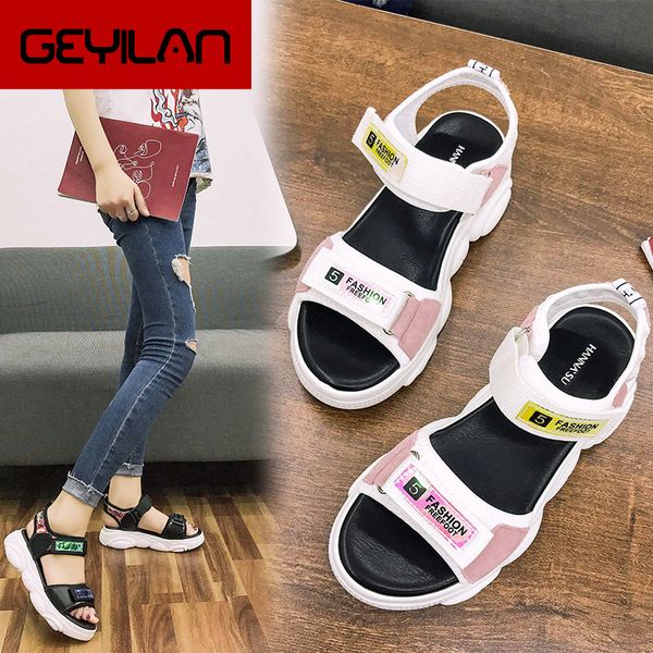 

2020 high heeled sandals female summer 2020 women thick bottom shoes wedge with open toe platform shoes increased, Black