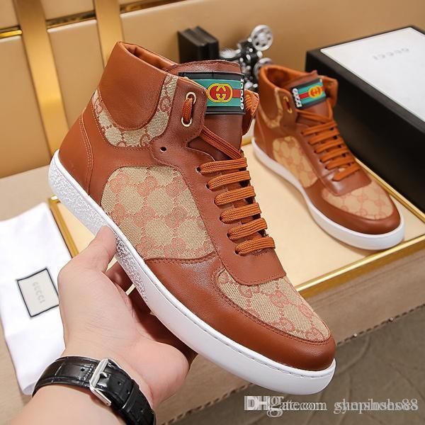 

the luxury fashion speed high-trainers shoes printed leather youth shoes for man vacation outdoor shoes ankle boots of high quality, Black