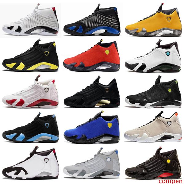 

2019 new 14 reverse ferr yellow candy cane sup red blue suede outdoor shoes men 14s black toe desert sand indiglo oxidized sneakers