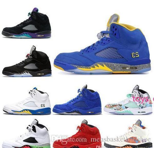 

5s 5 дизайнерская обувь мужская баскетбольная обувь wings laney international flight psg white grape oreo fresh prince роскошные спортивные