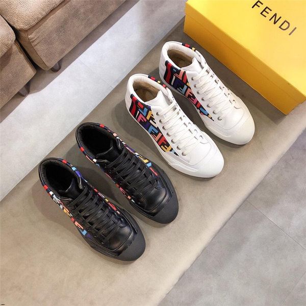 

19fw early winter high men's sneakers solid color black and white two-color men skate shoes vulcanized shoes madaok