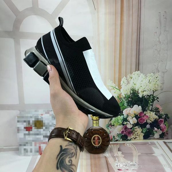 

2019 new arrival fashion men women casual shoes luxury designer sneakers shoes genuine leather fc190508, Black